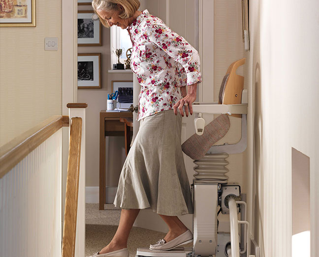 the right stairlift if sitting down is a problem