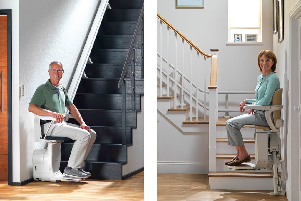 Tipos de salvaescaleras sus características, raíles y escaleras Stannah