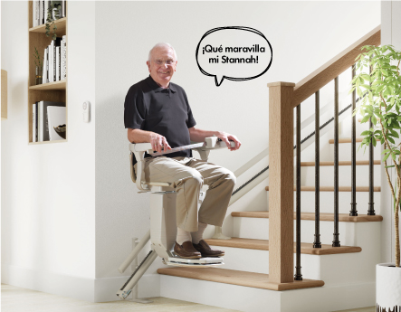 Salvaescaleras para escaleras rectas